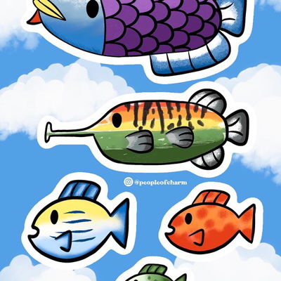 wii play fishies sticker sheet! 🐟🐠🐡

I love how this turned out, even if nobody gets the reference haha. This was my favorite Wii play game growing up

(I will count this as my artober entry lol)