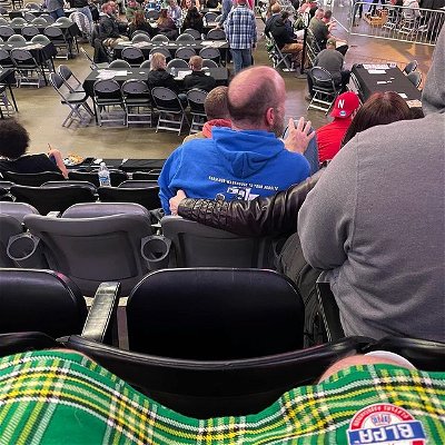 Wearing my Beer League Players Association kilt in the traditional way in support of Zach Hughes. You’re welcome for the view, Omaha.