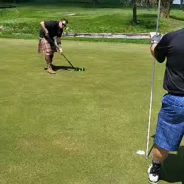 I am the greatest golfer alive! Culby stopped recording before the celly. I'm pleased to report we at least didn't finish last.