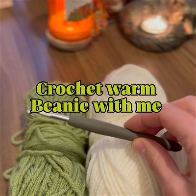 Crochet warm beanie with me :) #crochetideas #crochet #smallbusiness #crochetaddict #handmade #handmadegift #crochetbeanie #autumncrochet