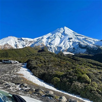 We took Alexus and Ellae on an adventure. We are so privileged to wake up to this beauty everyday! Mounga Taranaki 😍