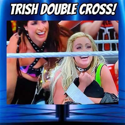 NEW TAG CHAMPS! TRISH STRATUS DOUBLE CROSS!

Credit: WWE

#fyp #wwe #wweraw #thewrestleline #livmorgan #raquelrodriguez #trishstratus #beckylynch #foryou #foryoupagе #xyzbca #xyzcba 

www.TheWrestleLine.com