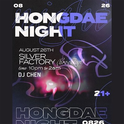 Brooklyn! I’m DJing the first ever Hongdae Night this Friday, August 26th from 10pm-2am! I’ll be playing the hottest K-hip hop & K-rnb.

Purchase link in bio - $10 for presale tickets & $15 at the door! Join me, @keishatara_ & @slaysbysarah for a crazy night 🔥