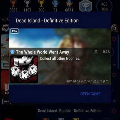 Platinum nber 5 of the year #deadisland 

Catch me on Twitch twitch.tv/PotatoAimRyan 

Don't forget to donate if you can to my #extralife 

https://www.extra-life.org/index.cfm?fuseaction=donorDrive.participant&participantID=512824&referrer=mf%3A512824%3Ayou-share

#PotatoAimRyan #supportsmallstreamers #Twitch #stream #playstation #ps #ps5 #playstation5 #extralife4kids #gamingforthekids #trophy #trophyhunter #playstiontrophies #trophygrind