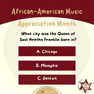 🎶 Since 1979 African American Music Appreciation Month has been in existence!

🎺 In honor of such a great music heritage, test your knowledge, and let's see how much you know!

👀 Let us know how many answers you got right in the comments. Were you surprised by any?