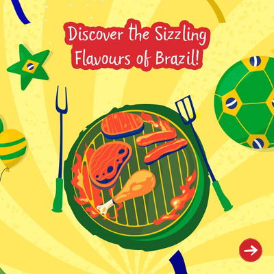 Brazil, the home of samba, sunsets, soccer and Sadia! ☀️⚽️ And did you know that Brazilians also have their own unique style of barbeque? 🍗 Follow us to find out more about what makes Churrasco a cut above the rest! 🇧🇷

#sadiasg #brazil #funfacts #churrasco
