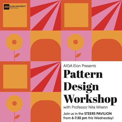 Have you ever wanted to create your own patterns and have them printed on actual products? Join us THIS WEDNESDAY for a pattern making workshop presented by Nita Wrenn, graphic designer and lecturer in the School of Communications. 

No previous experience is necessary, just bring your creative spirit and your laptop loaded with Adobe Illustrator (or you can use a classroom desktop computer). We'll guide you through the steps to create your very own pattern, upload it to Spoonflower, and admire your creativity.

This workshop is for anyone who enjoys being creative, whether it's for personal use, gifts, or even as a fun side hustle!
