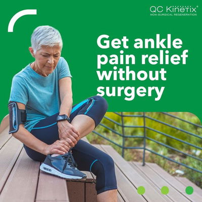 QC Kinetix offers several ways to completely neutralize pain and inflammation in the ankle when patients come to us with ankle injuries. Many patients receive laser therapy, which provides instant pain relief and improved range of motion. We utilize a variety of non-invasive regenerative treatments to help your body restore itself without surgery. 

Schedule a consultation and find ankle pain relief today: Link in Bio

#qckinetix #qck #qualityoflife #regenerativemedicine #jointpain #painmanagement #painrelief