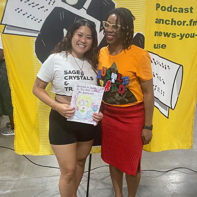 Blessings to all of you who stopped and talked with me today. Thank you to my mama, friend and production crew for showing up and showing out!  Thank you @sunnysouthdallasfoodpark for having Author @frenchaire_gardner and the final #foodpark Met so many beautiful 🤩 people today. Many of whom you’ll be hearing from on my podcast A News You Can Use Podcast.  Stay tuned. Thanks for all of the support #Dallas 💕🎉🥳🤩📚📚📚✊🏾 #DFWAuthor #localAuthor #BookTings #Frenchaire