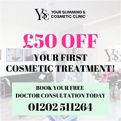 ✨💋 £50 off your first cosmetic treatment for all new customers! 💋✨

At Your Slimming & Cosmetic Clinic in Bournemouth our team of expert doctors specialise in facial aesthetics to soften and relax facial lines. 

Our anti-wrinkle injections are administered by doctors to minimise and soften forehead lines, frown lines between the eyebrows & laughter lines around the eyes.

They help make your face look less tired, and give a younger, refreshed appearance.
If you are thinking about having this treatment, give us a call and book an appointment where we will explain how it’s administered and what results you can expect. 

We’re waiting to hear from you!!

#profhilouk #bioremodelling #lipfilleruk #tearthroughuk #teartroughuk #skincareuk #fillersuk #cosmeticinjectoruk #antiwrinkleuk #microneedlinguk #facialaesthetics #bournemouthcosmetic #bournemouthbusiness #supportsmallbusinessuk #bournemouthcommunity #bournemouthshops #bournemouthaesthetics #bournemouthsmallbusiness #lipfillerbournemouth #bioremodellingbournemouth #teartroughbournemouth #tearthroughbournemouth #microneedlingbournemouth #skinuk #fillersbournemouth #skinclinicuk #jawlinefilleruk #nonsurgicaluk #skinclinicbournemouth #bournemouthclinic