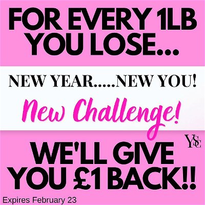 🎉 💕 New Year, New You... 💕 🎉

New Challenge!!

For every 1lb you lose with our support we'll give you £1 back!

This special offer expire February 23rd so be sure to arrange your free consultation as soon as possible to find out more!  Available in our Bournemouth, Salisbury and Gillingham Clinic.

📞 01202 511264

📩 hello@yourslimmingclinic.com

💻 www.yourslimmingclinic.com
.
.
.
#dietdorset
#dietbournemouth
#weightlossathome 
#weightlossbeforeandafter 
#weightlossdiet 
#appetiteproblems 
#weightlossdietplan 
#weightlossdietbournemouth 
#weightlossbournemouth 
#weightpoole 
#dietformenuk 
#weightlossforwomenuk 
#weightlossgoal 
#dietsupport 
#bournemouthbusiness