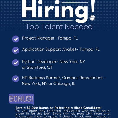 Exciting Career Opportunities Available! 
Our clients have 5 open positions and are actively seeking talented individuals. If you or someone in your network has the necessary skills and expertise for any of these roles, we strongly encourage you to apply or help us spread the word.

To apply, click the link in the bio! 

#jobs #hiring #careers #recruiting #employment #jobsearch #nowhiring #jobopening #careeropportunities #talent #applynow #work #career