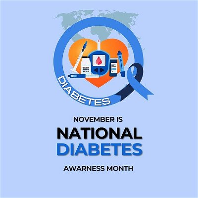 November is Diabetes Awareness Month and November 14th is World Diabetes Day.
 
This month, our focus is on educating our community in understanding the benefits of early detection and managing symptoms of diabetes.
 
It is encouraged to have more open conversations about diabetes symptoms and to advocate for regular check-ups and diabetes prevention.