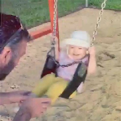 Smiles are so beautiful, Little Octavia's first time in a swing 💖
#DadTheDefault #gamer #baby #love #babygirl #daughter #smile #dadlife