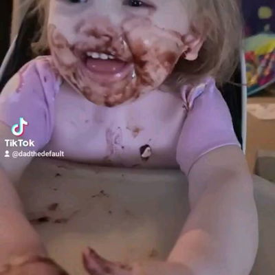 Baby Default (Octavia) eating a Chocolate Cup Cake her cousin made.
#Chocolate #trance #yummy #muffin #cupcake #mess #messy #baby #funnybaby #funny