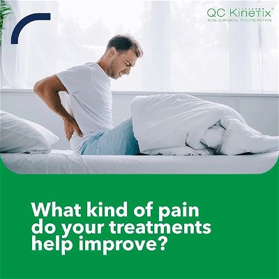 At QC Kinetix, our experts want you to get the life you love back. What kind of pain has QC Kinetix helped you improve? 

Let us know in the comments 👇