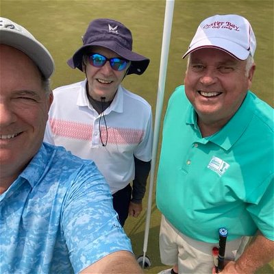 Hey all! Today was a great day! I got my first hole-in-one ever playing golf with my old buddies Bill Conaghan and Frank Clavelli. Haven’t played together in over a year. 112 yards out right into 20 mph winds. Elevated green. 8 iron very high into the wind, came straight down and landed about 2 ft in front of hole and dropped in!