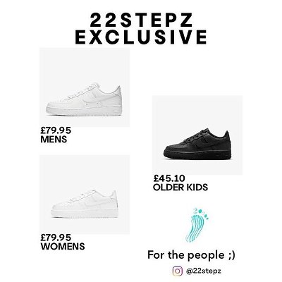 22stepz not for the people? 

*Aired with FORCE*

Now on site! Don’t miss out 😎

Pay in 4 interest free instalments with Clearpay! 🛍

#stepclean

#sneakerheads #sneakers #sneakerhead #jordan #kicks #nike #style #sneaker #modelling #sneakeraddict #airjordan #jordan1midcitrus #nicekicks #hypebeast #igsneakercommunity #sneakersaddict #instakicks #sneakernews #solecollector #fashion #kicksoftheday #styling #sneakermyth #fashion #photography #like #instagram #airforce1 #airforce #nikeairforce1