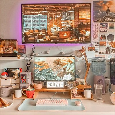 🌟Desk Setup🌟

Ah I've been loving my desk setup recently! I always try to be clean and minimal but I can't help the cluttercore vibes 😅

I love setting up an ambient and chill playlist on my TV to set the mood for cozy vibes all round. I also love all my candles. Makes for a really comfy set-up. 😊

What do you like to add to your setup to make it more comfortable?

Check out my partners 🥰
🪴 @cozygamerkay
🪴 @spookyxtay
🪴 @pixel.noka
🪴 @shortstackstreams
🪴 @game.with.hayley 
🪴 @comfy.dana
🪴 @retronk_ 
🪴 @clarisse_freak
🪴 @cosycounsellor 

#cozygaming  #nintendogamer #pcgaming #gamingsetup #desksetup  #cozysetup #pcsetup #cozygamergirl #cozygames #instagamer #cozy #hygge #cozyvibes #cluttercore