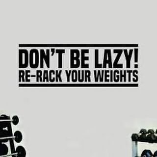 If you’re strong enough to lift them…. You’re strong enough to re-rack them! Don’t be a menace to the gym floor! #gymlife #gymculture