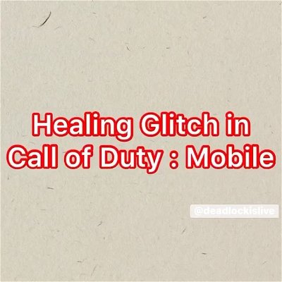 Healing Glitch in Call of duty mobile on gameloop #codm #CODMobile #callofdutymobile #TrinityReelsChallenge