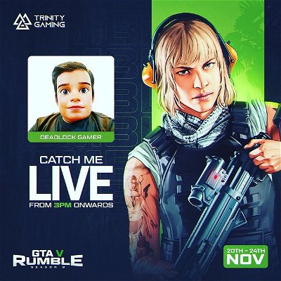 I will be playing GTA V Rumble S8 with all Facebook Partners from 20th November - 24th November. Catch all of us on the streets of Los Santos from 3:00 PM onwards. #gta5 #gta5online