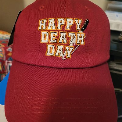 To keep, or to sell. This one is tough. #horror #happydeathday #hats