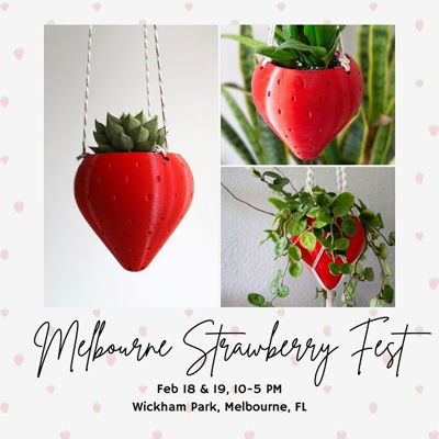 Come see us at the Melbourne Strawberry Fest this upcoming weekend! Learn more about the Fest at melbournefest.com!

#strawberries #strawberry #strawberrydecor #strawberrypot #strawberryplanters #plantgift #strawberryfest #melbournefl #melbournestrawberryfest #strawberryfest2023 #printapot