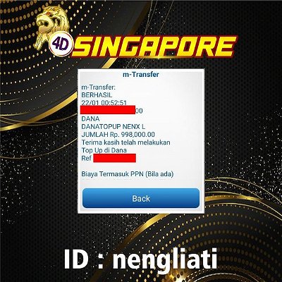 Selamat Kepada ID : nengliati telah melakukan WD sebesar 998rb di #4dsingapore

Mau seperti nengliati?
Yuk mari di sini saja
https://heylink.me/slotagen88