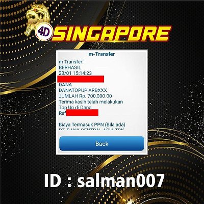 Selamat Kepada ID : salman007 telah melakukan WD sebesar 700rb di #4dsingapore

Mau seperti salman007?
Yuk mari di sini saja
https://heylink.me/slotagen88