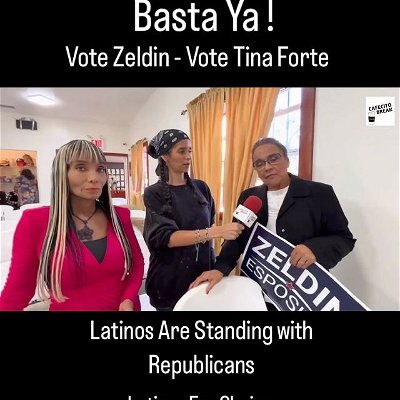 Basta Ya We’ve Had Enough! Latinos Standing with Republicans #Votezeldin #VoteTinaForte #fireaoc  Save NY with Rev Dr. Leslie Diaz y Attorney Pura Dejesus -Coniglio 

Cafecito Break @cafecitobreak10.0