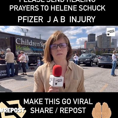 📣 PLEASE SEND HEALING PRAYERS TO HELENE SCHUCK @midgygingy 
A precious soul who has been injured by the Pfizer J A B. 
Helene shared her testimonial in hopes that others will listen, share and learn from her experience. Please watch in full.  Please listen. Please offer support if you can. 
Thank you CHD NY for making all of this possible. @childrens_health_defense_ny 

God bless you Helene 🙏
Thank you. 
Cafecito Break @cafecitobreak10.0