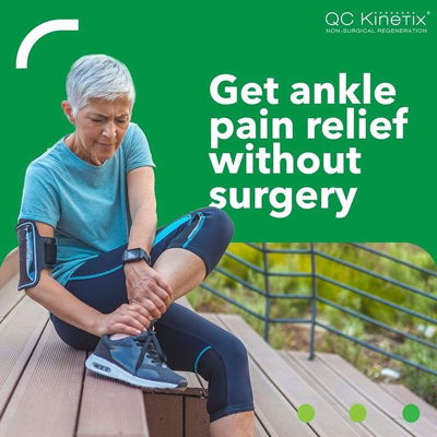 QC Kinetix offers several ways to completely neutralize pain and inflammation in the ankle when patients come to us with ankle injuries.

Many patients receive laser therapy, which provides instant pain relief and improved range of motion. We utilize a variety of non-invasive regenerative treatments to help your body restore itself without surgery.

Schedule a consultation and find ankle pain relief today! 

Link in bio 🏃‍♂️