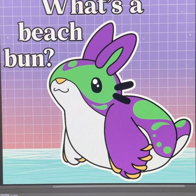 A beach bun is a cute little sea creature! Definitely part bunny, possibly part whale? They come in many different colors but their underbellies stay white. They’re usually bouncing around on the ocean floor, but you’ll sometimes see them hanging out on the oceans edge during low tide. The whiskers on its cheeks are actually antennae to help them sense predators in the ocean. They can use their flippers to launch themselves through undersea currents like squishy little rockets. Do you think they would make good pets? #beachbun #cuteart #oc #originalcharacter #kawaii #friendshaped #imbaby
