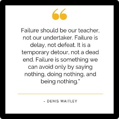 “Failure should be our teacher, not our undertaker. Failure is delay, not defeat. It is a temporary detour, not a dead end. Failure is something we can avoid only by saying nothing, doing nothing, and being nothing.” - Denis Waitley

When I was a kid father used to tell me to fail big. I never truly understood what he meant until I actually failed big. 

When I completed my first project in film school, my instructor told me it was one of the worst first projects  he’s ever seen (I had tried pushing beyond what I was capable of at the time and simply wasn’t able to pull it off. I went epic and failed). My instructor then told the class to use it as an example of what NOT to do and told me I might be better suited for a different career path.

Ridiculed, sad and deflated I went back to my dorm and wallowed in my self doubt and sorrow.  I wiped away a few tears and decided that I would use the experience as fuel to work even harder. 

I showed up the next day and thanked my instructor for the constructive criticism and told him I hoped to prove him wrong. He sneered and told me it was my choice. 

I put everything I had into the training and by Allah’s grace, I graduated at the top of my class with the highest scores in the class. My thesis film won’t best film. I was offered a teaching position at the school and that same instructor that told me I wouldn’t make it… years later he contacted me and asked me if I was looking for producers to work with on my projects #TrueStory 

Alhamdulillah I went on to win several awards for my work and have had my films showcased on PBS, POV, The Atlantic, New York Times and Amazon Prime. 

I’m grateful for all of it. But I attribute any success I’ve been blessed with in my career to that fateful day when my teacher told me I wasn’t any good and wouldn’t make it. I FAILED BIG and finally understood what my father meant all those years ago mashAllah. 

He simply meant for me to do big things and take big risks and not let the fear of failure stifle my potential.