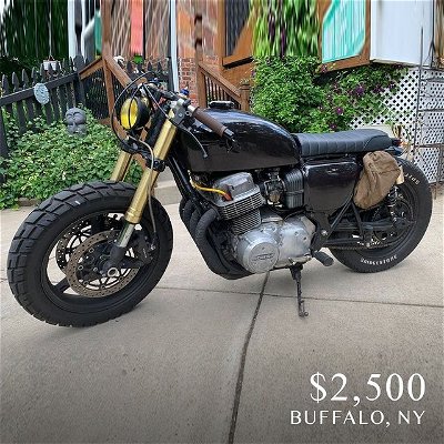 1973 Honda CB
——

“Bike was running about a week ago after having carbs rebuilt. Cant get it to stay running, but is turning over.”

SEE OUR STORY FOR LISTING LINK:

https://www.facebook.com/marketplace/item/414308689508436/

*Check out our “Links” highlights for past links to listings

Car info: #honda #cb750 #black #bike  #northeast #1970s #cheapclassicsNY #miles40k
——
Follow @cheap_classics for more #cheapclassics #cheap_cassics #classiccars #classiccarsforsale #coolcars 
——
#classiccar #collectorcars  #carporn #coolcars #carlifestyle #vintagecars #vintagecarsdaily #vintagecarshow #carshopping #buyacar #carbuying #forsale #keepitclassic #drivefasttakechances #caveatemptor #buyerbeware #nogaurantees