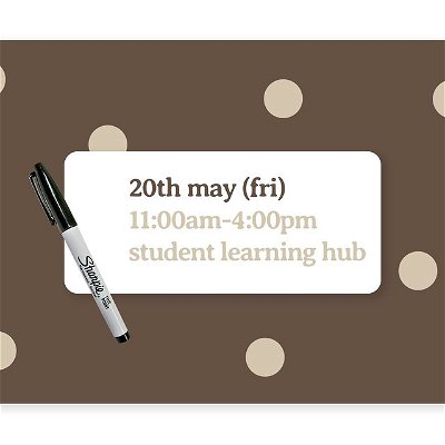 Mugs and Paints with Design Society and Drawing Circle - Friday 20th May 11:00am-4:00pm

Drop by the Student Learning Hub in Building 2 during the day to decorate your own ceramic cup! 

Prices are $10 for non-members and $5 for paid members of any participating clubs.

Register for tickets here: https://www.activateuts.com.au/events/mugs-and-paints/