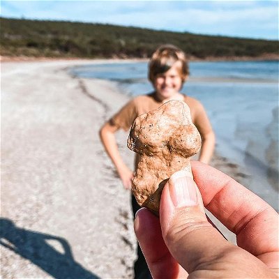 ⁠What's the best thing you have ever found on the beach? The rock boobies are definitely my all-time favorite, and I also truly love that Marcus happily posed for a photo with them.😂💕👙⁠⁠
⁠⁠
⁠⁠
⁠⁠