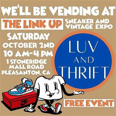 We bringing hundreds of items to @thelinkup.event! 

This Saturday. Starts at 10am
#pleasanton

Come out and enjoy the dopest Saturday of the month.