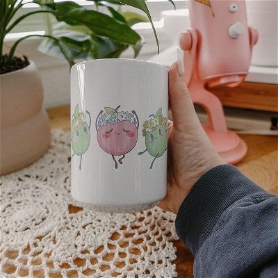 Obsessed with my new mug from @ttinventory! 
The sweetest print and the absolute perfect size 🌸

This GORGEOUS spring Junimo mug is available on their website! You can use my code “LAE” for a discount, too! 😘 l1nk in my b1 o to their website! ✨

🪴✨☕️

🏷️ tags
#cozygames #cozygamer #indiegames#gamergirl #aestheticpcsetup