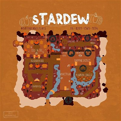 ✴️⭐DREAM ADDRESS DROP⭐✴️
Welcome to Stardew! We are thrilled you decided to join us for the fall festival. You're just in the nick of time! 

💭 DA-8709-1563-7854

🎃 A couple of notes:
* There are some clothes to the left of resident services, and some props for you to carry off to the right. 
* I recommend leaving resident services, hopping over the river on the right, and following the path through the spooky forest to the entrance and starting there. You can squeeze between the flags and the benches to get into/out of the entrance. 
* Follow the path around/behind Ables to the right, and up the staircase for a spooky view of the museum
* There is a wet suit by the diving spot for you to use
* You don't need a ladder to access anything

I hope you enjoy your visit! Please feel free to take photos of your visit and tag me in them ❤️ 

Map by me 🎃
Partners: @_dajelly @liss_crossing @animalcrossing.sami @greenleafpiles 

.
.
.
🏷️
#acnh #animalcrossingfall #animalcrossingideas #animalcrossingcommunity #animalcrossingnewhorizons #animalcrossing #animalcrossingart #animalcrossingmap #acnhdreamaddress #animalcrossingdreamaddress #dreamaddress #acmhinspo #acnhautumn #acnhmarketplace #acstardew #stardew #brookeabeeplays #cozygames #cozygaming #nintendodirect #nintendoonline #nintendoswitch #animalcrossingdirect #acnhdirect