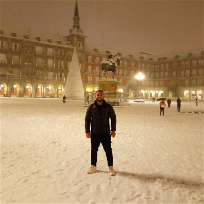 Nieve en #plazamayormadrid 🌨️❄️☃️