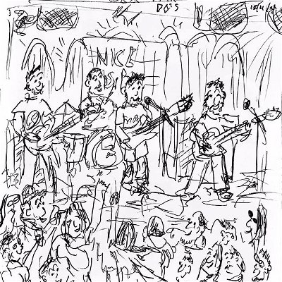 Check out this drawing Cartoons from the Pit did during our gig last Saturday! Head over to their facebook page for more content!

Fair Do's x