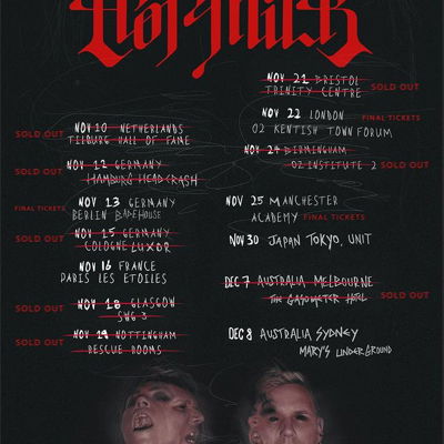 @hotmilkhotmilk 's headline tour begins TODAY and will be joined by @witchfever on their UK dates🔥

limited tickets remaining for London and Manchester

grab a ticket via the link in our bio, you know you want to 🖤