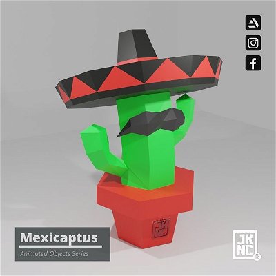Mexicactus 😃
.
.
.
.
#diseño3d #lowpoly #lowpolyart #lowpoly3d #3d #digitalart #3dart #render #3dmodeling #3dmodel #blender #3dcartoon #cartooncharacter #blender3d #charactermodeling #blenderrender #3dmodel #3drender #3dcharacter #printdesign #print3dmodel #print3d #print3ddesigns #cactus #mexico