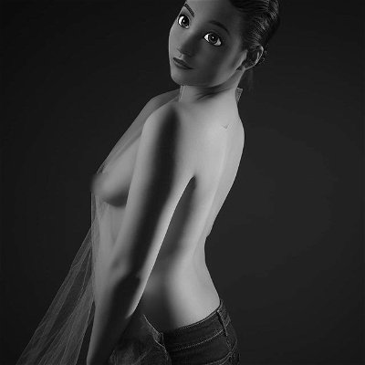 www.i-am-jollyjoker.com #blackandwhite #modelphotography #studiophotography #topless #photography