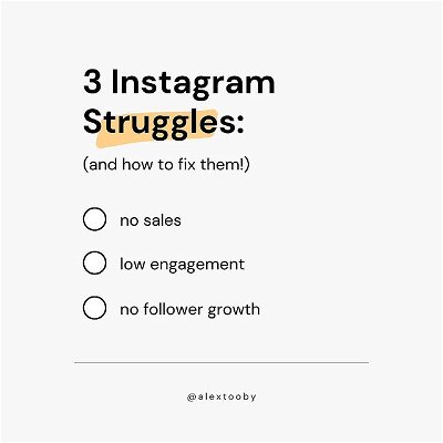 RAISE YOUR HAND IF YOU’VE EXPERIENCED THIS 👇🏻⁠⁠
⁠⁠
1️⃣ No matter what you do or how much effort you put in, you just can’t seem to convert your Instagram followers into ACTUAL sales.
⁠⁠
2️⃣ The idea of coming up with ongoing content gives you anxiety and posting consistently sounds like a huge headache (and when you do finally post, your engagement sucks!)⁠⁠
⁠⁠
3️⃣ You’re losing MORE followers than you’re gaining, and you have no idea why (because the Instagram algorithm is so. fucking. confusing!)⁠⁠
⁠⁠
(if you relate to one, or all, you’re NOT alone!) 🙋🏻‍♀️⁠⁠
⁠⁠
To truly understand how to generate sales from Instagram, most people spend THOUSANDS of dollars on one-on-one coaching or hiring a professional to develop a strategy and manage their accounts..⁠⁠
⁠⁠
But if you’re anything like me (which I think you are!) you want to learn how this platform actually works and how to get the results yourself! ⁠⁠
⁠⁠
Which is exactly why I created: THE INSTAGRAM IVY LEAGUE! My self-paced program for online business owners who are tired of wasting time on instagram and want to start seeing RESULTS 💸⁠⁠
⁠⁠
(Oh and did I mention it’s costs far less than $1,000’s of dollars?!)⁠⁠
⁠⁠
Inside The Instagram Ivy League I share my step-by-step strategies to: ⁠⁠
⁠⁠
✅ Strategically optimize your Instagram and business for more followers & sales
⁠⁠
✅ Create and implement a sustainable content marketing plan you can actually stick to⁠⁠
⁠⁠
✅ Build a dedicated and engaged following that comments, likes and shares everything you post⁠⁠
⁠⁠
✅ Start and grow an email list with a constant flow of real, potential customers⁠⁠
⁠⁠
✅ Utilize my ‘urgency-offer framework’ to convert followers into customers in just 5 days!
⁠⁠
AND I do it in an easy-to-follow format that will INSTANTLY stop the struggle you’ve been experiencing and finally give you confidence to use Instagram as the powerful TOOL for your business that it is! 🔧⁠⁠
⁠⁠
So, what do you say? Ready to join me in The Instagram Ivy League?! 👉🏻 Head to the link in my bio (@alextooby) for all the details about the program and the FIVE BONUSES you’ll receive when you enroll!⁠⁠
⁠⁠
Enrollment closes October 8th at 11:59pm PST!