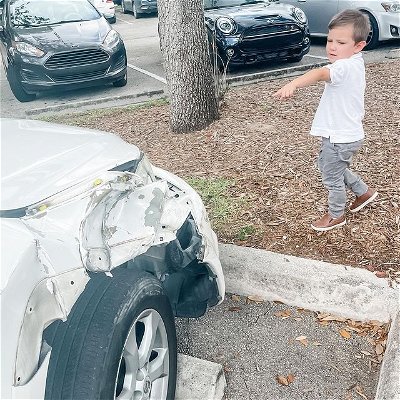 This morning in the church parking lot, @cam.m.ledford was concerned about a car that he said “needed to be taken to the shop.” I have purposely hidden any identifying parts of the vehicle so that the unidentified owner won’t feel shamed by my future mechanic. 😂 I say if the car still works, drive it! 🚙

#boymom #familyblogger #carlover