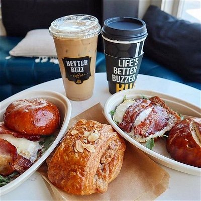We are proud to offer a unique menu at each San Diego location. From lattes to smoothies, breakfast sandwiches to soft serve, and ice blended coffees to a hot cup of our house blend coffee, we craft every item with care and intention. Visit BetterBuzzCoffee.com to view the menu at each of our locations.
(PC: @foodwithdeni)