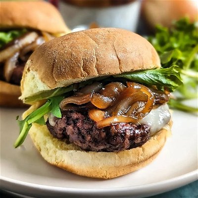 AD: YES, you can make juicy burgers in your air fryer! I used @lauras_lean ground beef to make these delicious French Onion Sliders! 🍔

These tasty sliders are made with all-natural beef that NEVER uses antibiotics or added hormones. I topped the lean burger patty with cheese, quick caramelized onions and arugula. 

And, you can substitute your bun for a lettuce wrap for a low carb option that tastes DELICIOUS! 

#allnatural #lauraslean #1naturalbeef #betterforyou